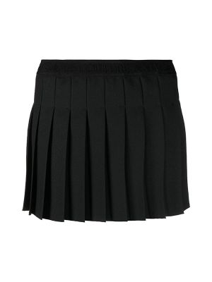 Versace Jeans Couture Logo-Print Strap Pleated Skirt