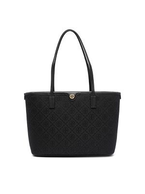 Tory Burch Small T Monogram Zip Tote Bag