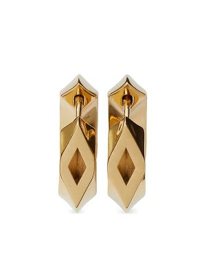 Burberry Hollow Silver Hoop Earrings