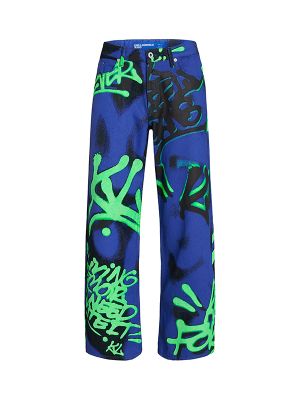 Karl Lagerfeld Jeans X Crapule2000 Mid-Rise Wide-Leg Jeans