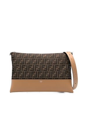 Fendi FF-Jacquard Clutch Bag