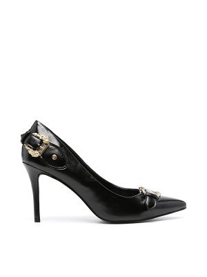 Versace Jeans Couture Baroque-Buckle 90mm Stiletto Pumps