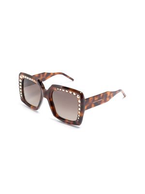 Carolina Herrera Logo Print Crystal Embellished Sunglasses