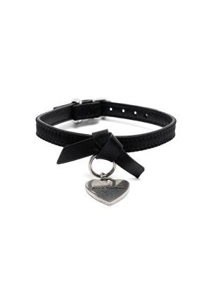 Acne Studios Heart Charm Leather Bracelet