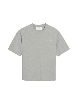 Ami Paris Logo-Print Cotton T-Shirt