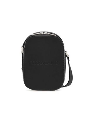 Ferragamo Logo-Debossed Leather Shoulder Bag