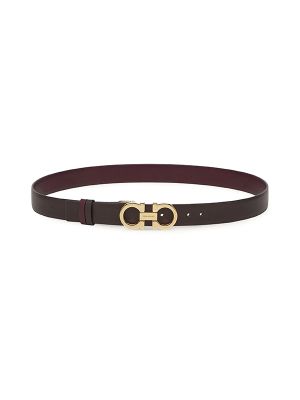 Ferragamo Gancini-Buckle Leather Belt