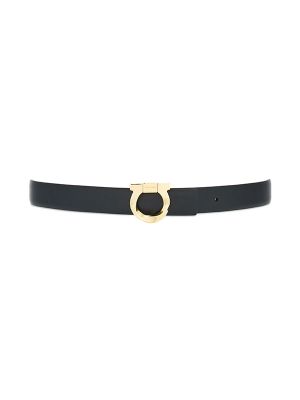 Ferragamo Gancini-Plaque Reversible Leather Belt
