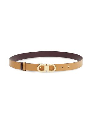 Ferragamo Gancini-Buckle Reversible Leather Belt