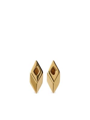 Burberry Hollow Gold Stud Earrings