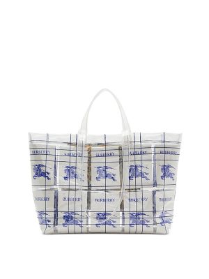 Burberry EKD Logo-Tag Transparent Tote Bag