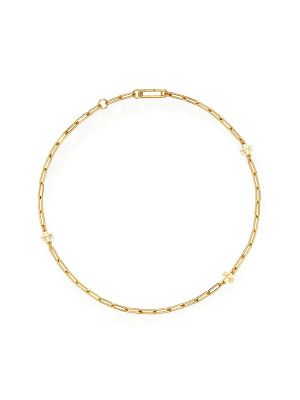 Tory Burch Good Luck logo-plaque necklace