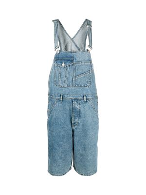 MOSCHINO JEANS Wide-Leg Denim Dungarees