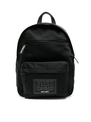 Just Cavalli Logo-Patch Padded Backpack