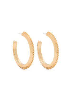Hammered Finish Hoop Earrings