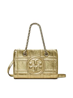 Tory Burch Mini Fleming Soft Metalling Chain Quilted Tote Bag