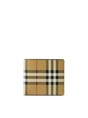 Burberry Vintage Check Bifold Leather Wallet