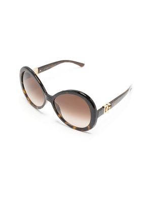 Dolce & Gabbana Leopard Print Butterfly-Frame Sunglasses