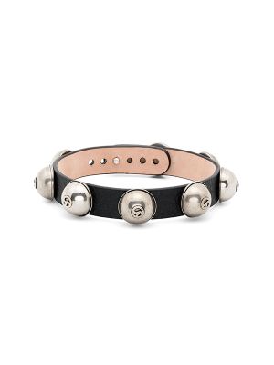 Acne Studios Stud Embellished Leather Choker
