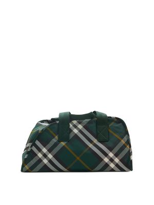 Burberry Medium Shield Check-Pattern Duffle Bag