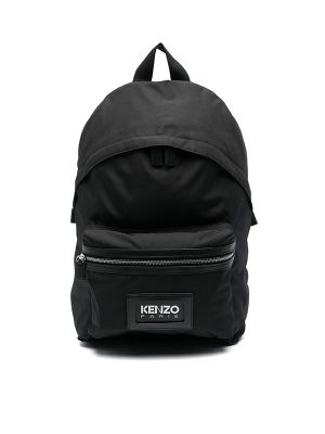 Kenzo Logo-Patch Canvas Backpack