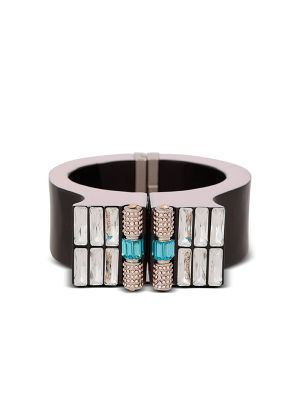 Balmain Rhinestone Embellished Chunky Bracelet
