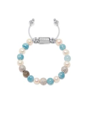 Nialaya Beaded Pearl Bracelet
