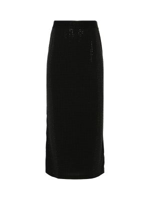 Versace Jeans Couture Crystal-Embellished Midi Skirt