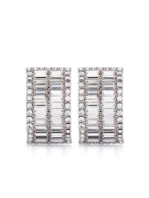 Baguette Cut Crystal Earrings