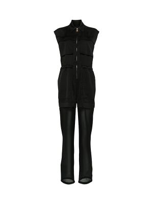 Pinko Semi-Sheer Panelled Sleeveless Jumpsuit