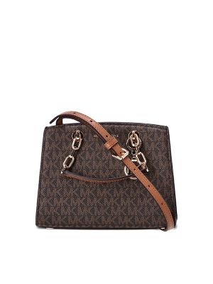 Michael Kors Monogram Pattern Chain Two-Way Tote Bag