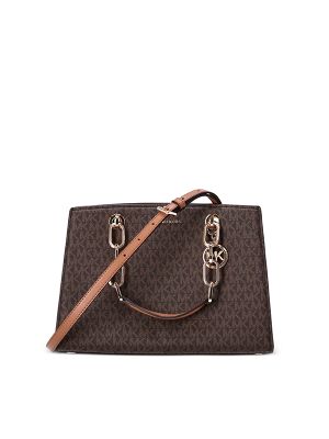 Michael Kors Monogram Pattern Chain Two-Way Tote Bag