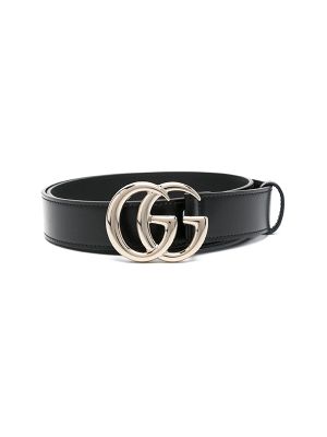 Gucci Double G-Buckle Leather Belt