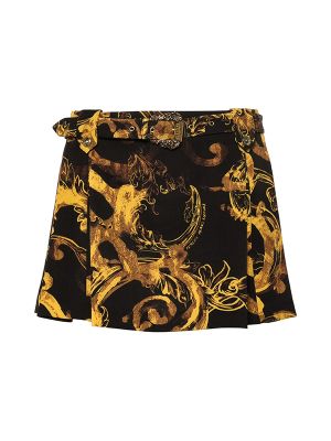 Versace Jeans Couture Watercolor Couture-Print Mini Skirt