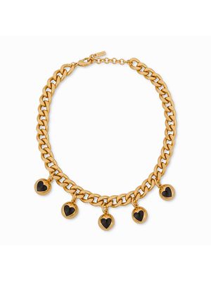 Moschino Heart-Charms Chain Necklace