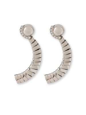 Alaia Crystal Embellished Wrap Effect Earrings
