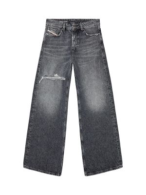 Diesel D-Sire Low-Rise Wide-Leg Jeans