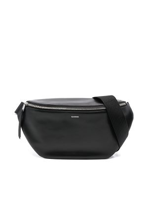 Sandro Logo-Stamp Leather Belt Bag