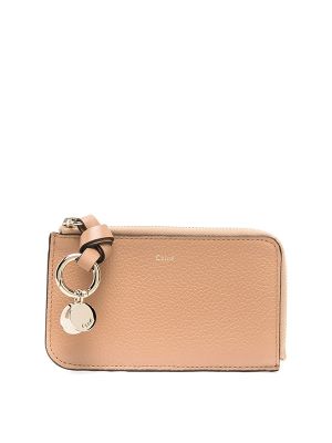 Chloe Logo-Charm Leather Cardholder