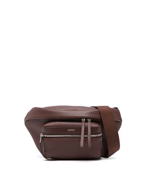 Sandro Coated-Finish Zipped Belt Bag