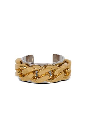 Balmain Chain Embellished Cuff Bracelet