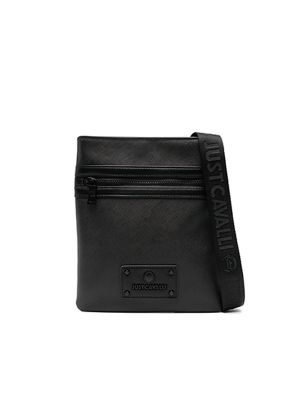 Just Cavalli Logo-Patch Rectangular Messenger Bag