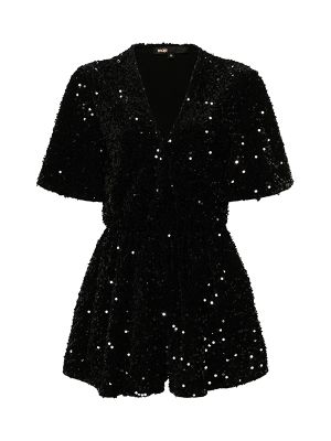 Maje Sequinned Velvet Playsuit
