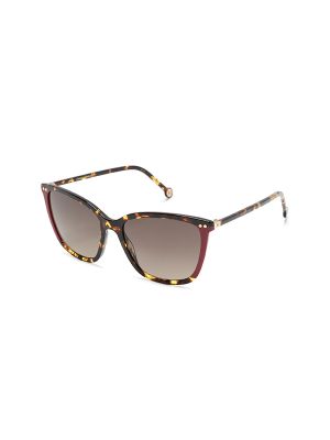 Carolina Herrera Tortoiseshell Square-Frame Sunglasses