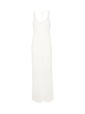 Boss Pointelle-Knit Column Maxi Dress