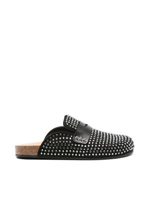 JW Crystal-Embellished Mules