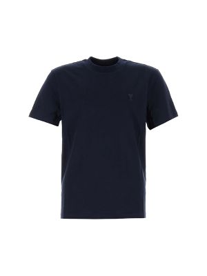 Ami Paris Logo-Embroidered T-Shirt