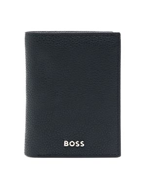 Boss logo-plaque leather wallet