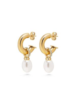 Nialaya Pearl-Detailing Earrings