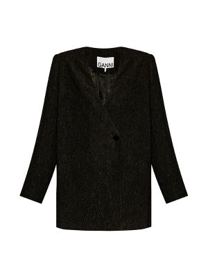 Ganni Textured Collarless Jacket
